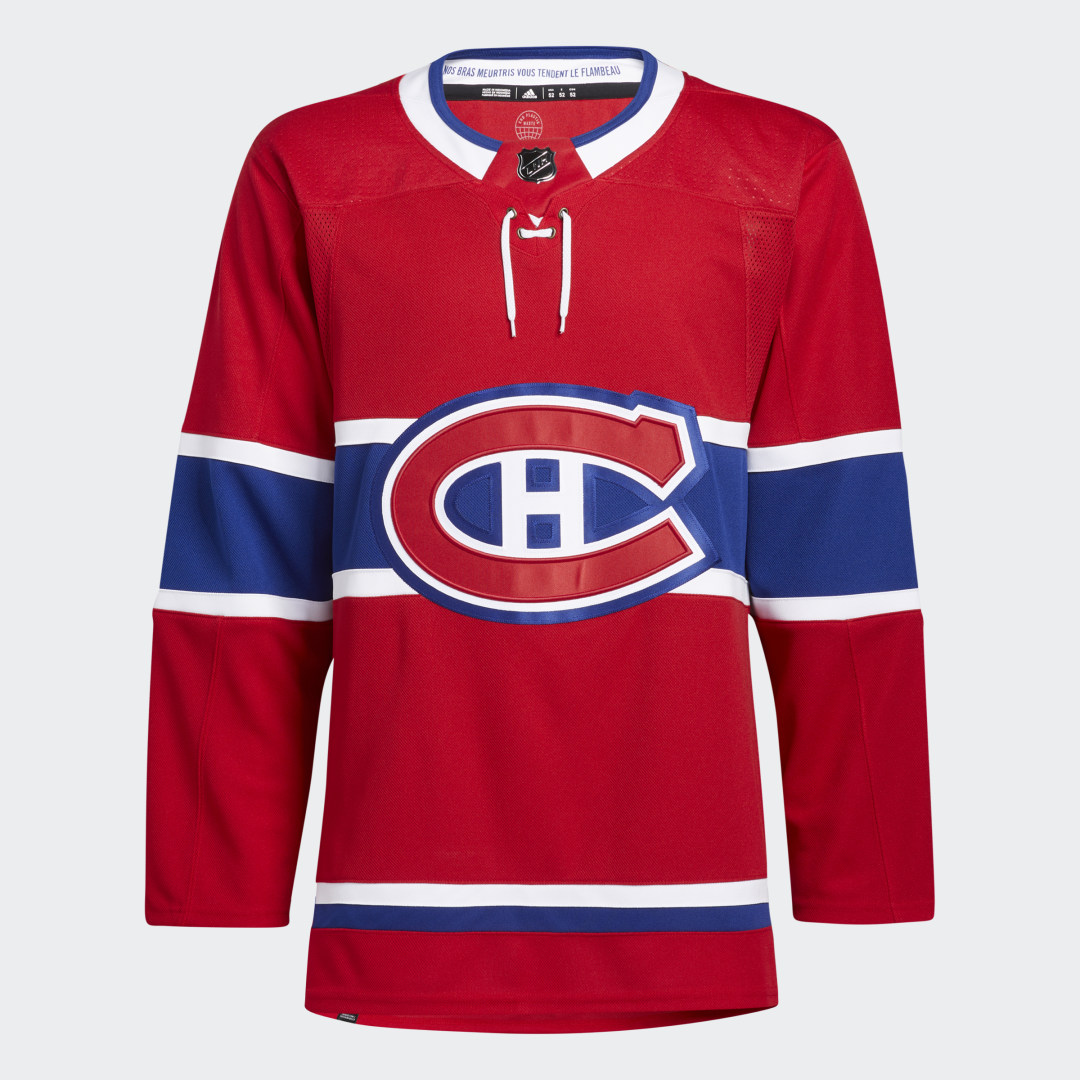 Image of adidas Canadiens Home Authentic Jersey Canadiens Red 50 (M) - Men Hockey Jerseys