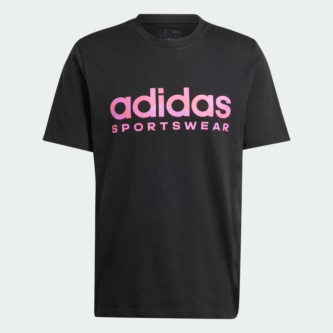 

adidas Camiseta House of Tiro Summer Linear Estampada Hombre, Negro