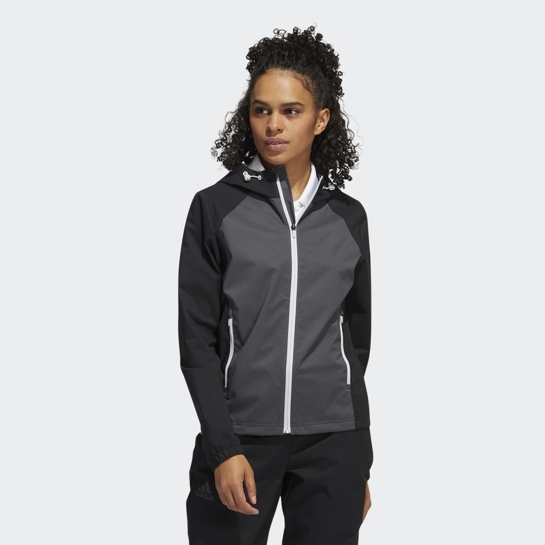 Image of adidas Provisional Golf Jacket Black XS - Women Golf Jackets