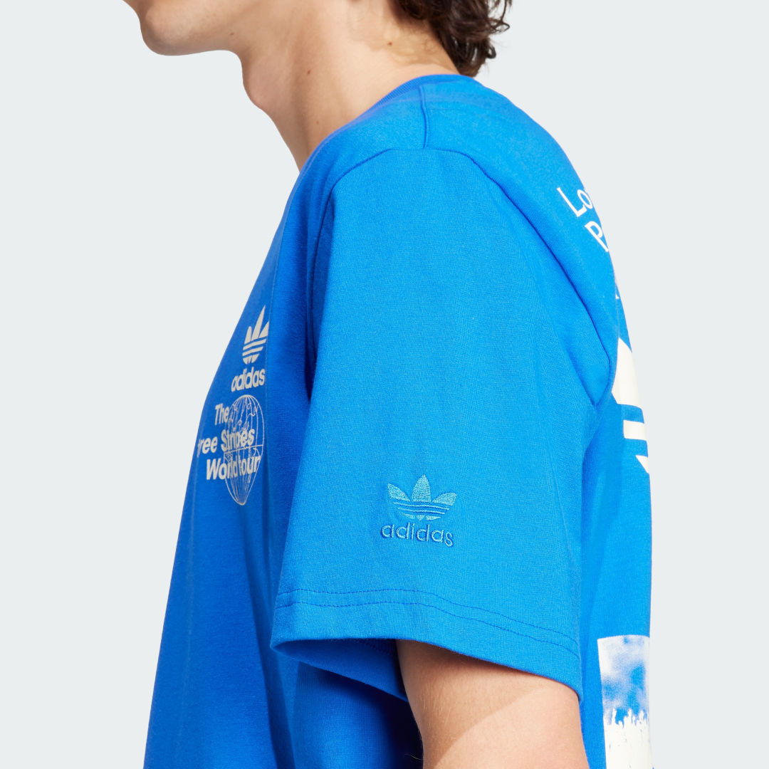 

adidas Playera BT Manga Corta Hombre, Azul