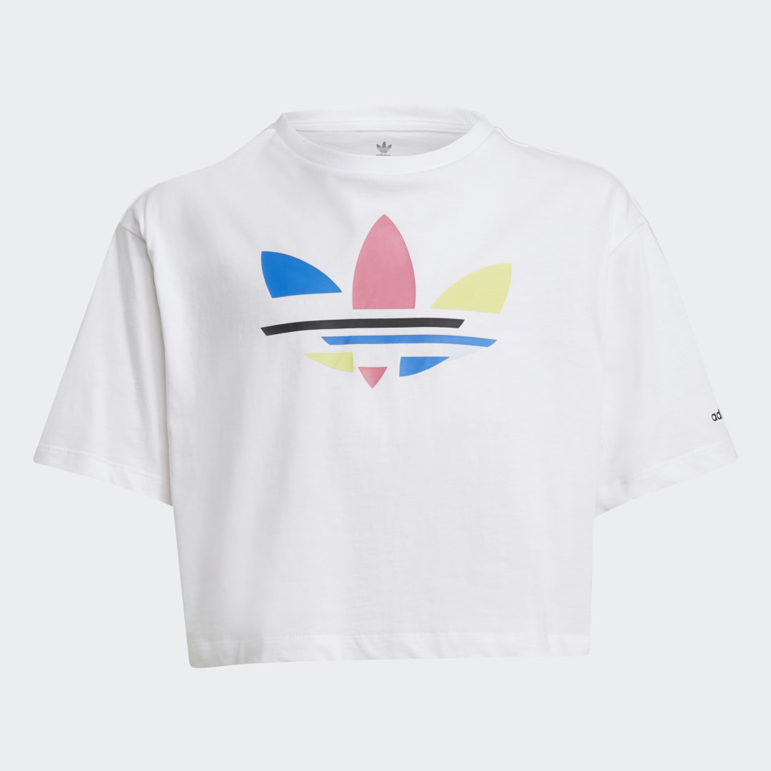 фото Укороченная футболка adicolor adidas originals