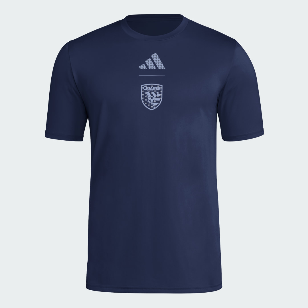 adidas SAN JOSE EARTHQUAKES MENS SHORT SLEEVE PREGAME T-SHIRT - $40.00 at Adidas