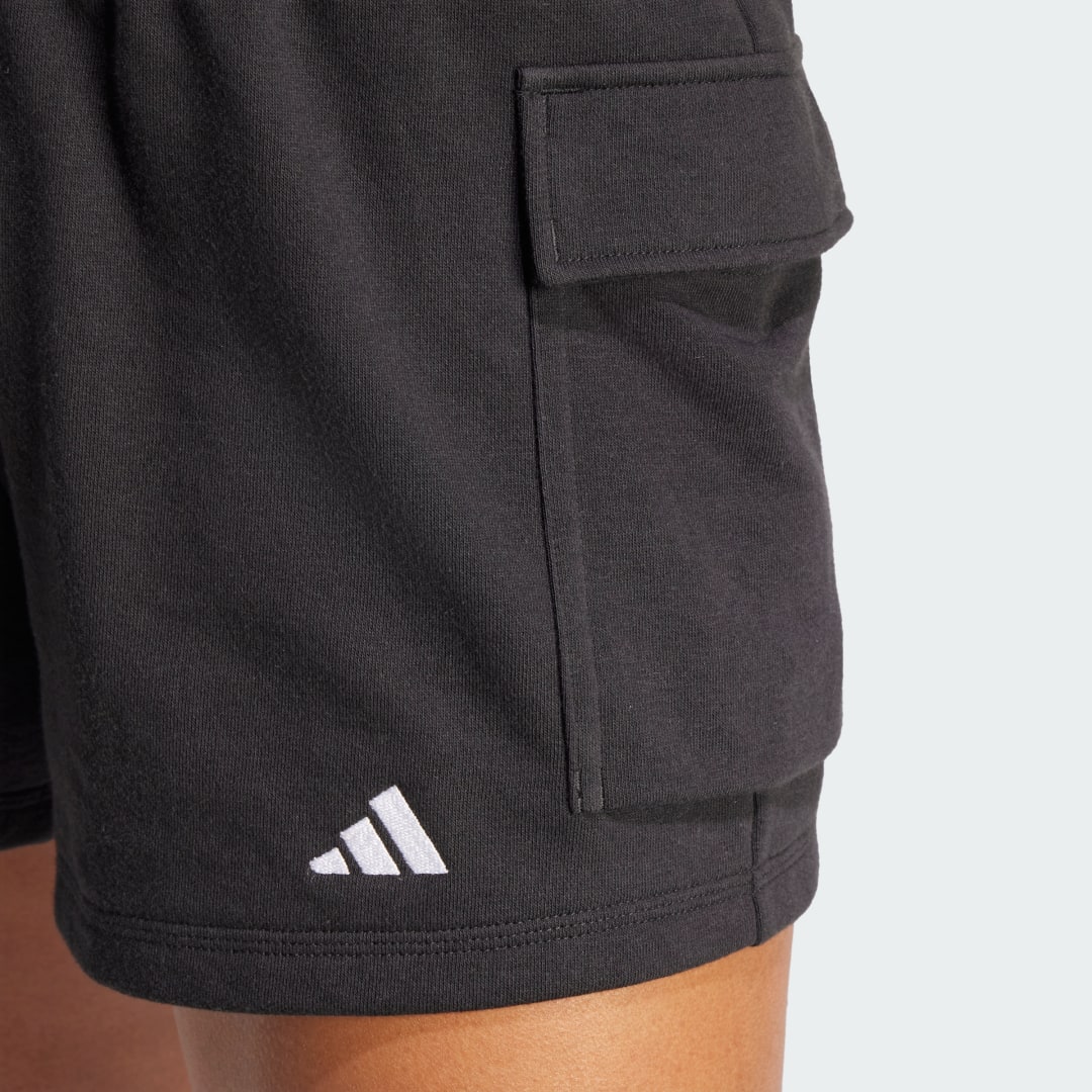 Adidas Essentials Small Logo French Terry Cargo Short