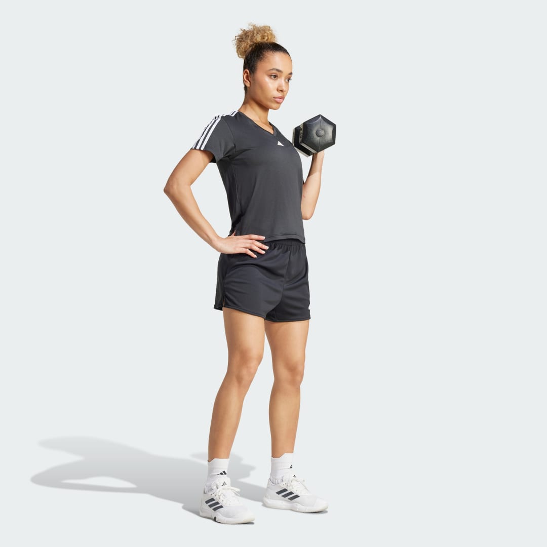 T shirt col v 3 bandes AEROREADY Train Essentials - vue 3