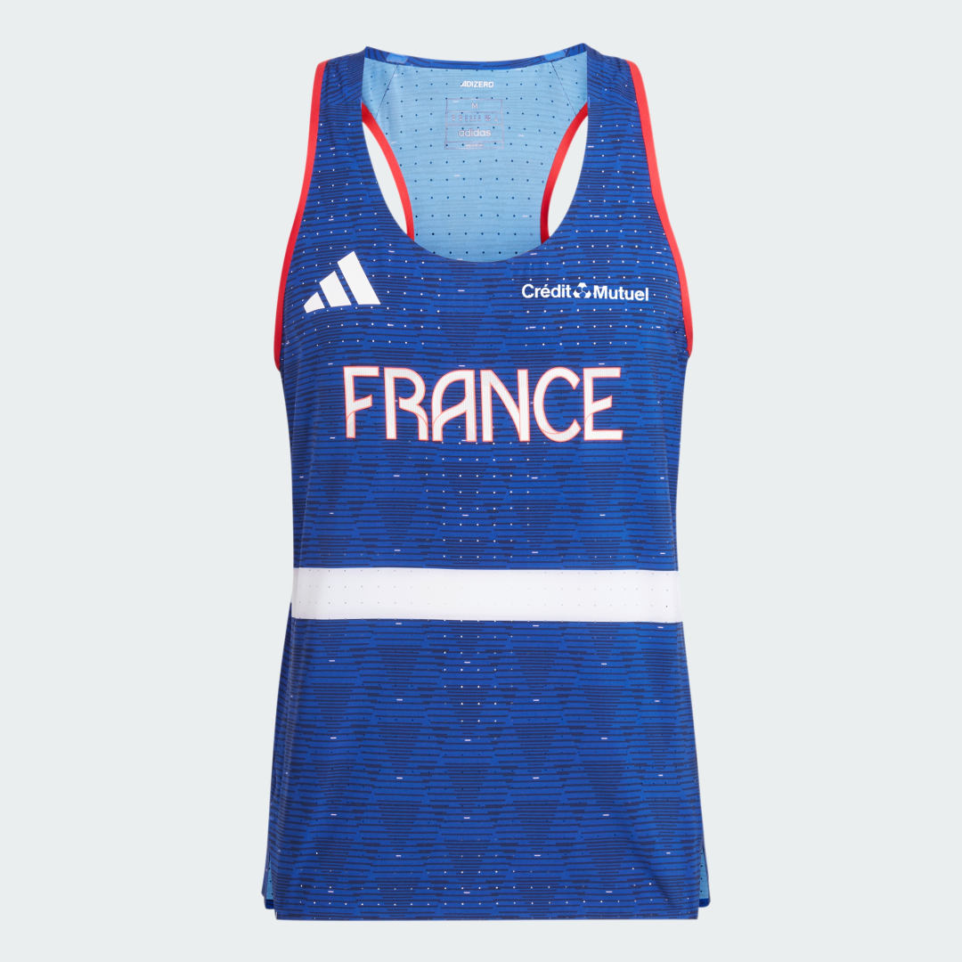 Adidas Team France Athletisme Singlet Heren