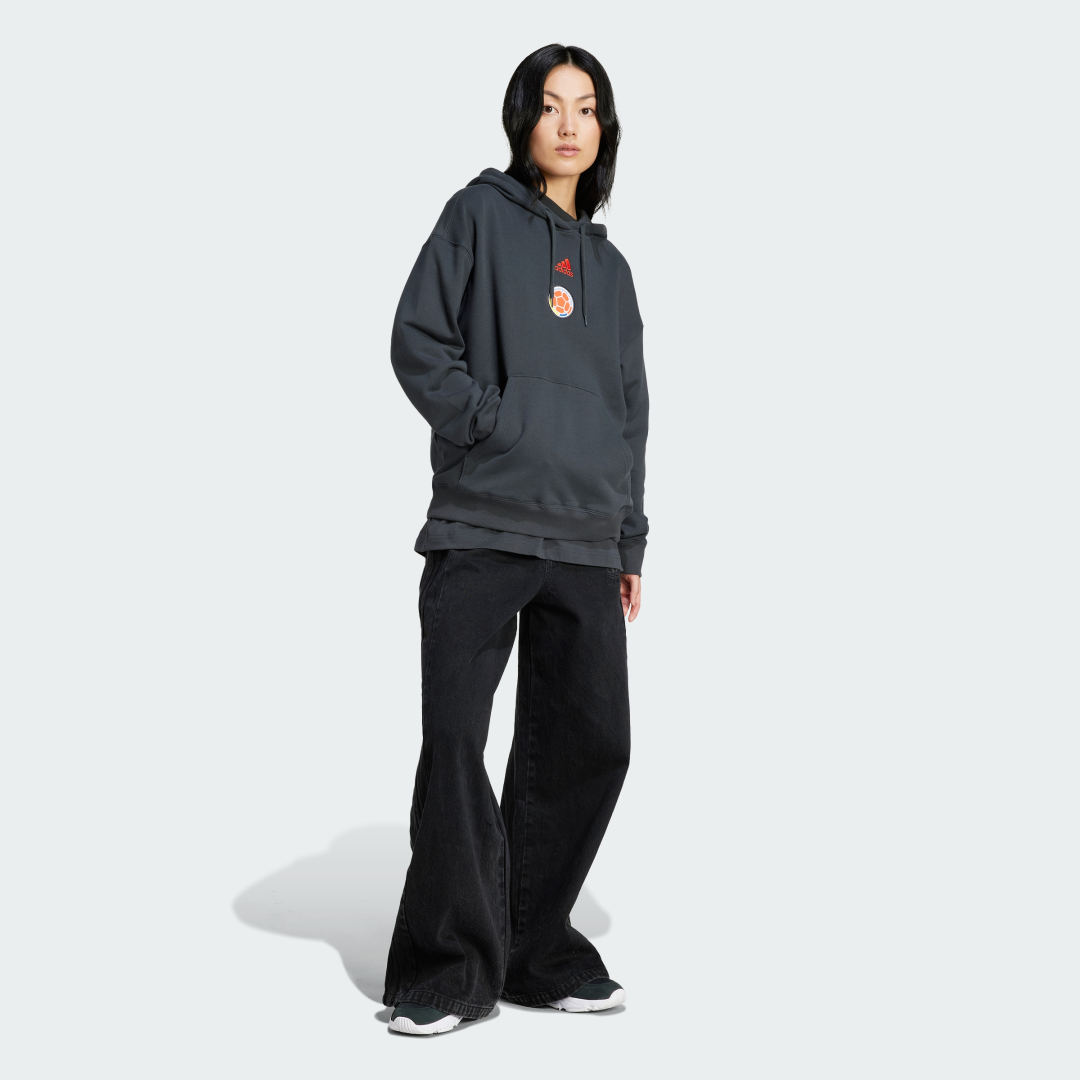 

adidas Buzo con Capucha Colombia Mujer, Rojo