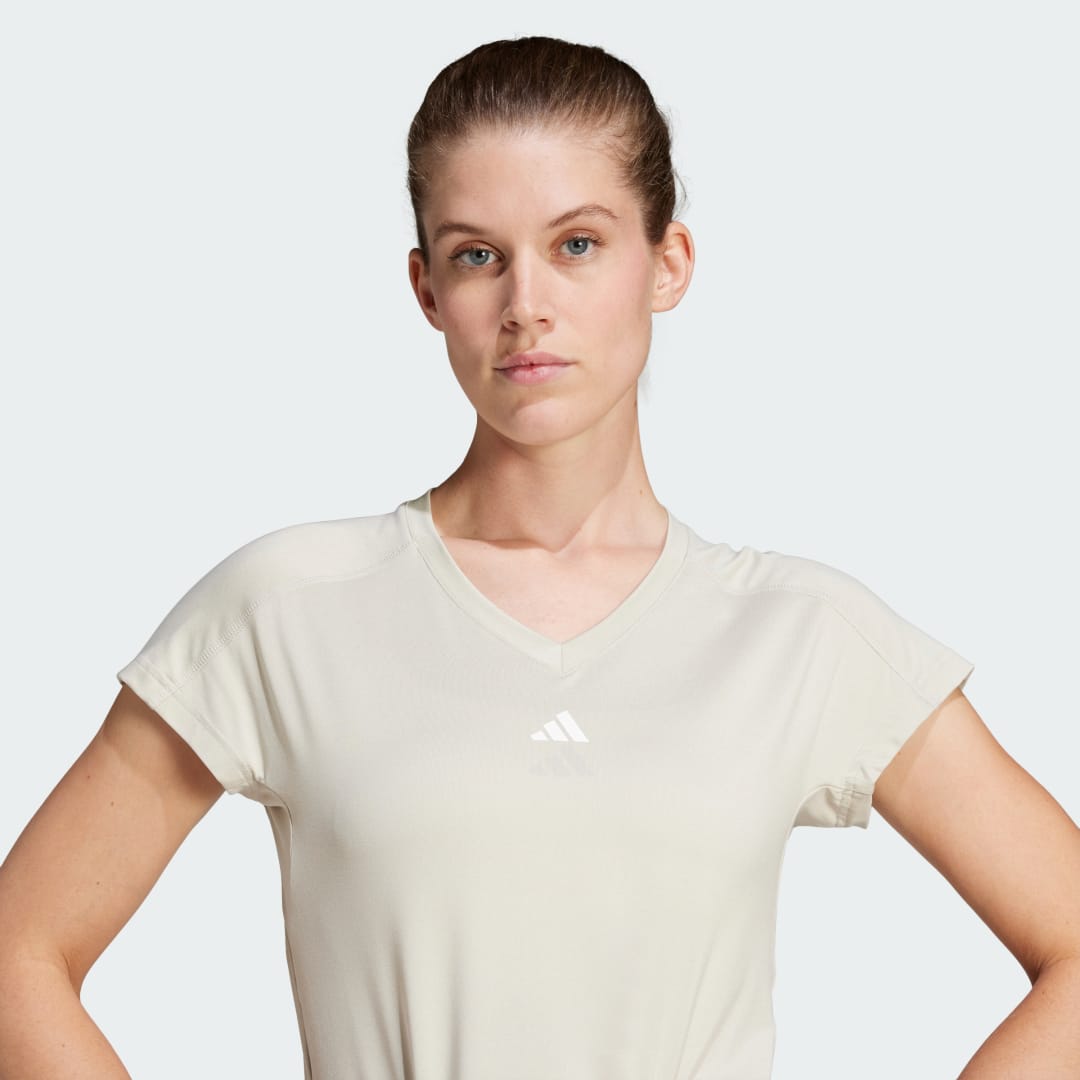 Adidas AEROREADY Train Essentials Minimal Branding V-hals T-shirt