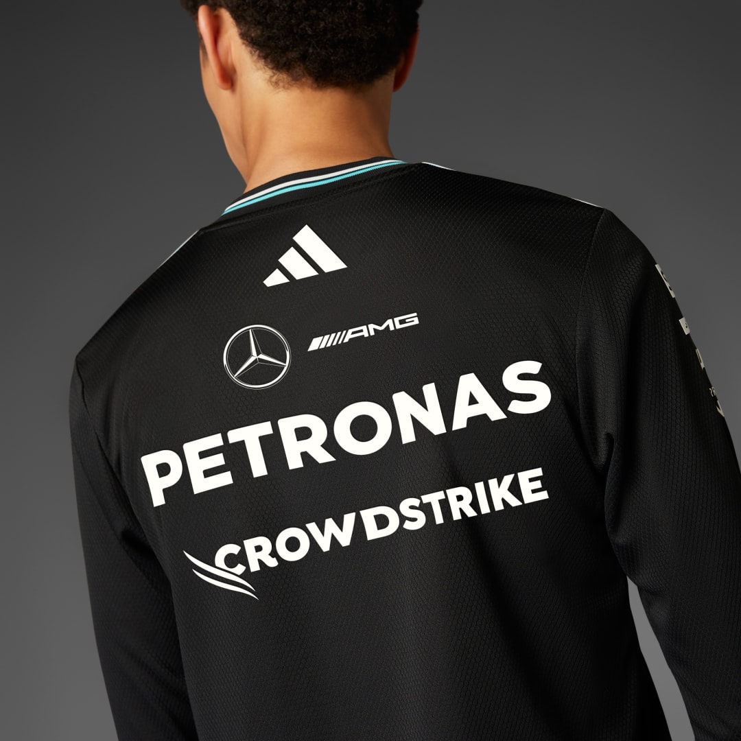 Adidas MERCEDES AMG PETRONAS FORMULA ONE TEAM DRIVER SHIRT AUTHENTIC LONGSLEEVE