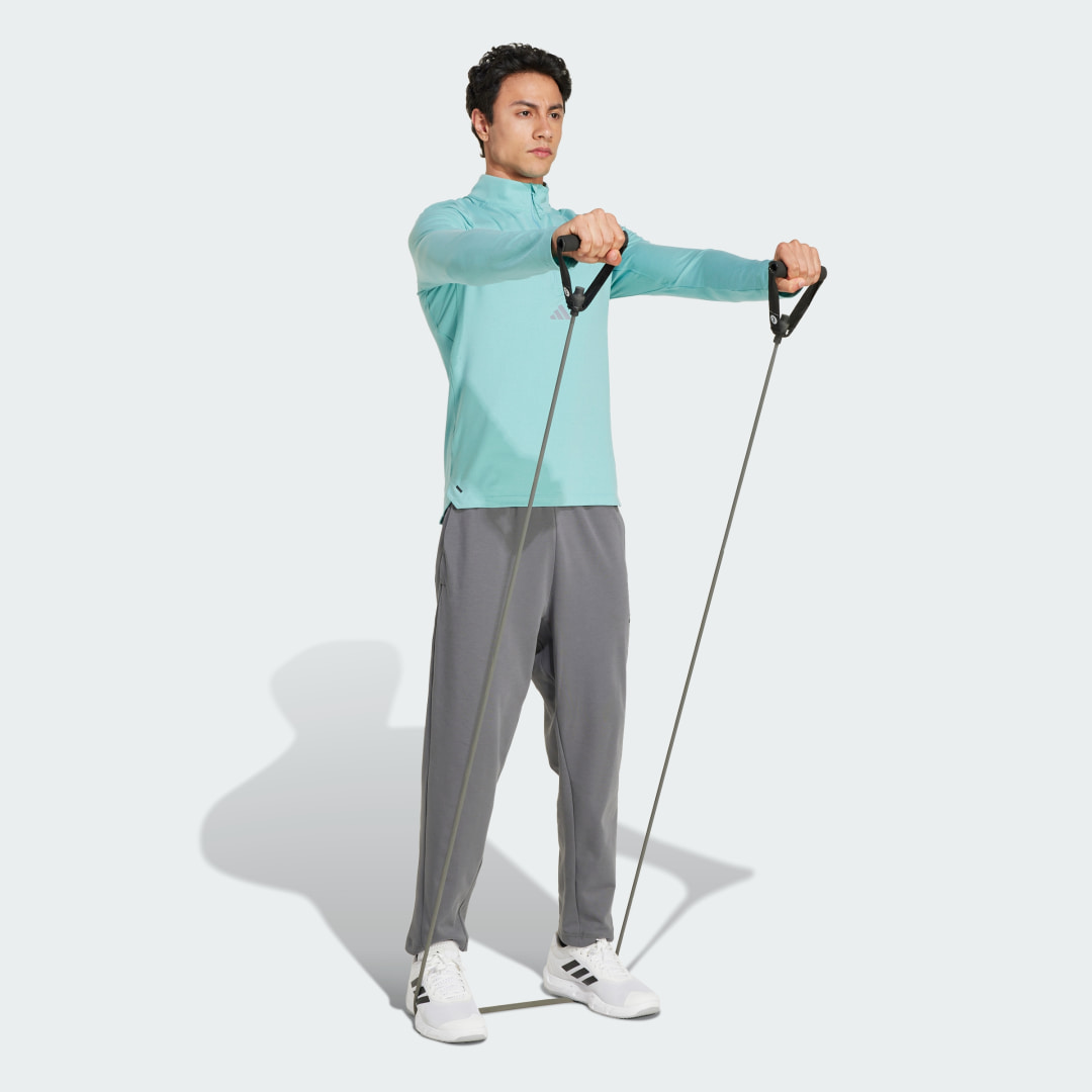 Adidas Workout Longsleeve met Halflange Rits