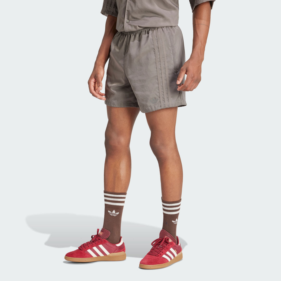 Adidas Originals Shorts met logo Brown Heren