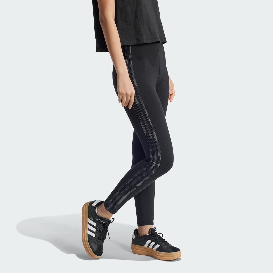Adidas Essentials 3-Stripes Camo Print 7 8 Lange Legging