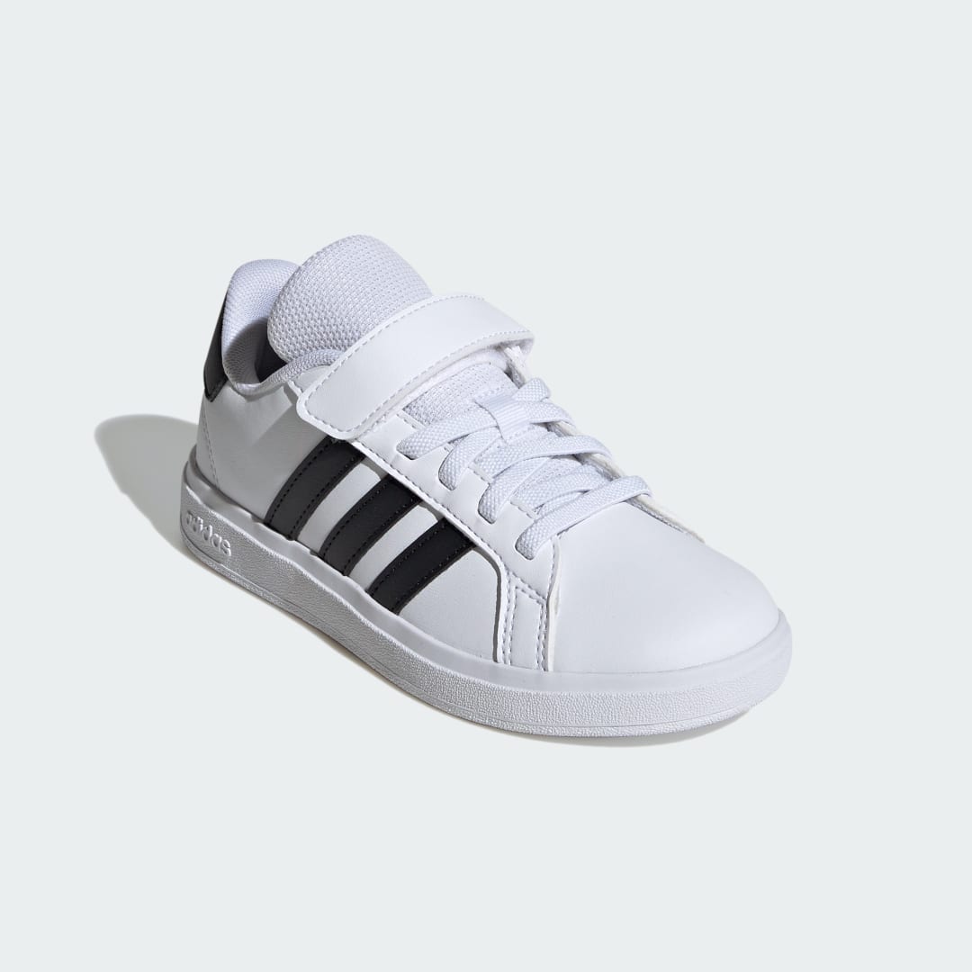 

adidas Tenis Adidas Grand Court 2.0 Niños, Blanco/negro/blanco