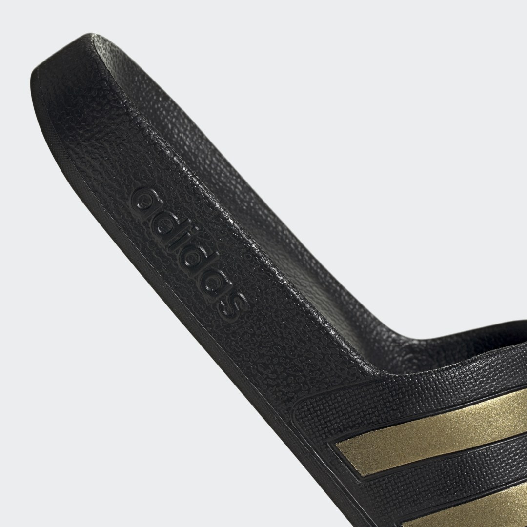 

adidas Sandalias Adilette Aqua (Unisex) Unisex, Negro/oro gris/negro