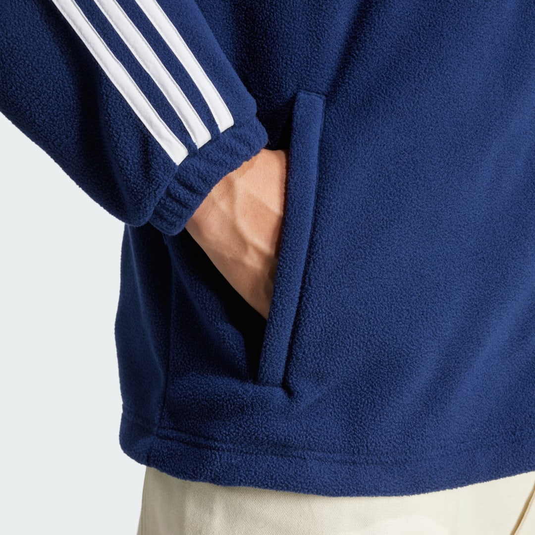 Adidas Adicolor 3-Stripes Teddy Fleece Hoodie