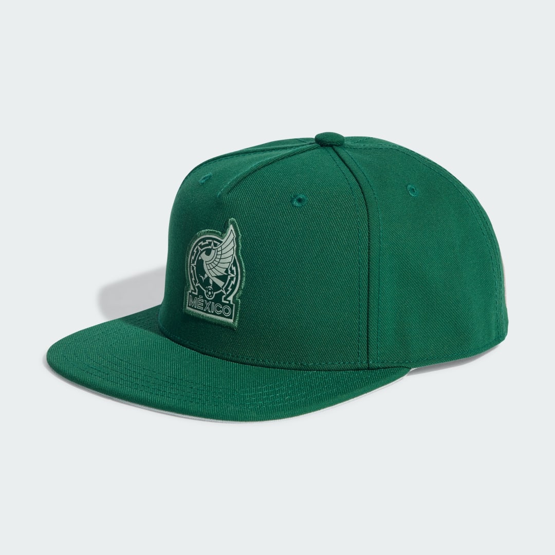 Image of adidas Mexico Football Snapback Cap Dark Green M/L - Soccer Hats