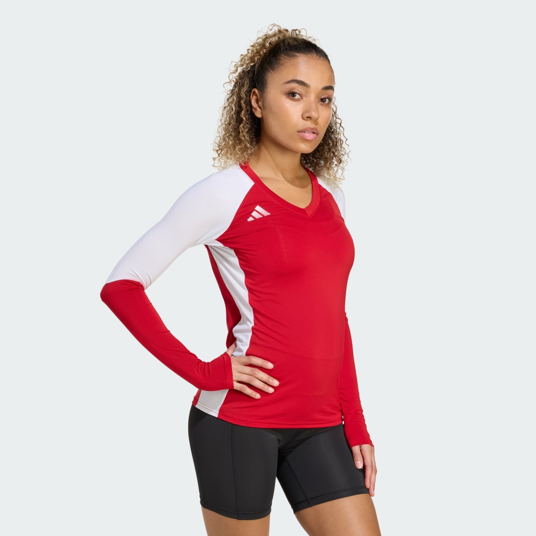Adidas Quickset Long Sleeve Volleybalshirt