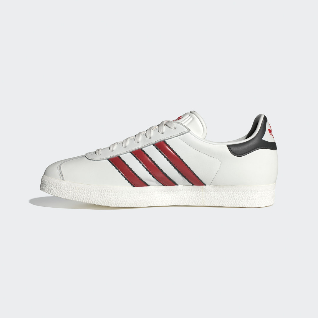 

adidas Tenis Gazelle Unisex, Core blanco/better scarlet/negro