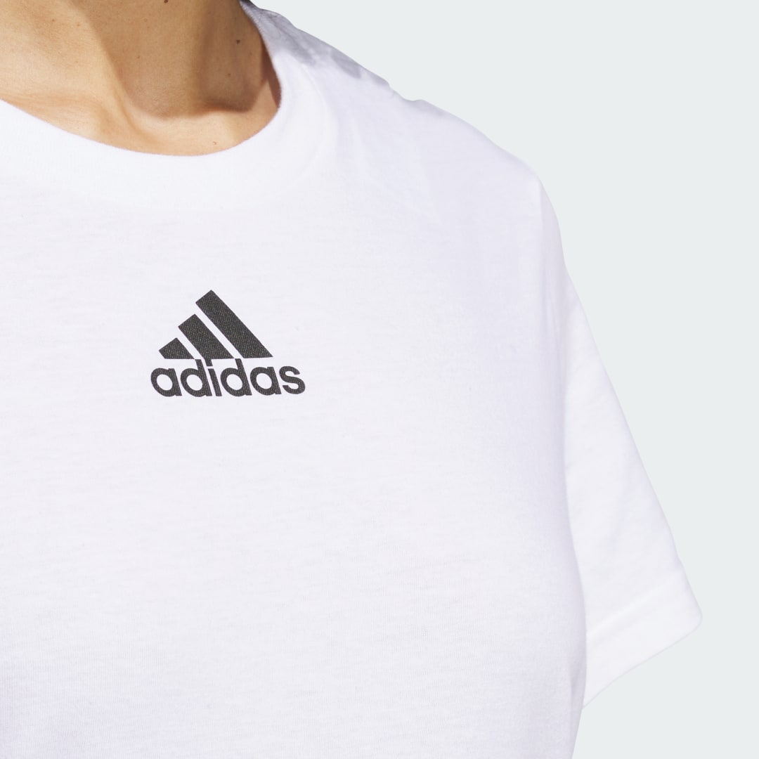 

adidas W SMALL LOGO T Mujer, Blanco