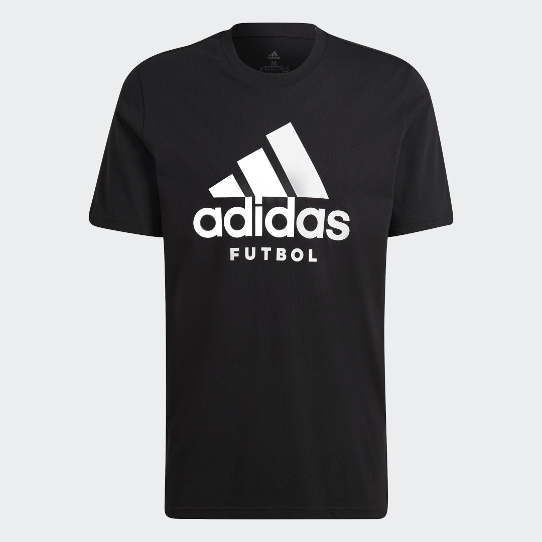 

adidas Playera Futbol Logo Hombre, Negro