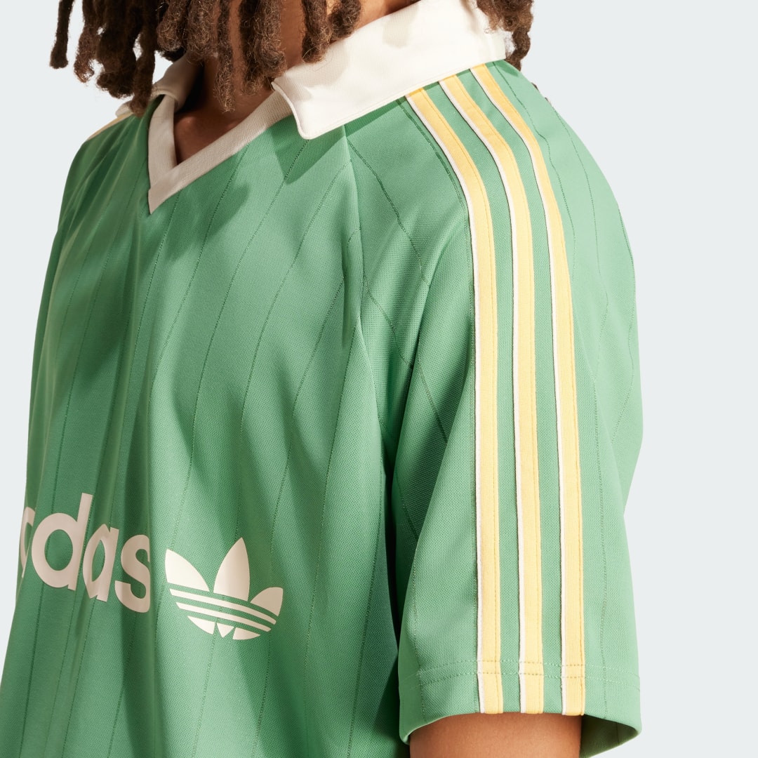 

adidas Camiseta Pinstripe Hombre, Verde