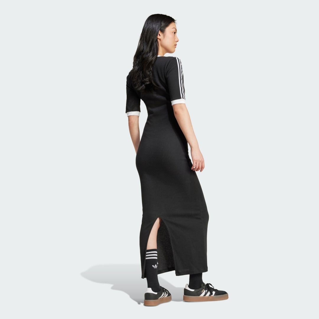 Adidas Adicolor 3-Stripes Knit V-Hals Jurk