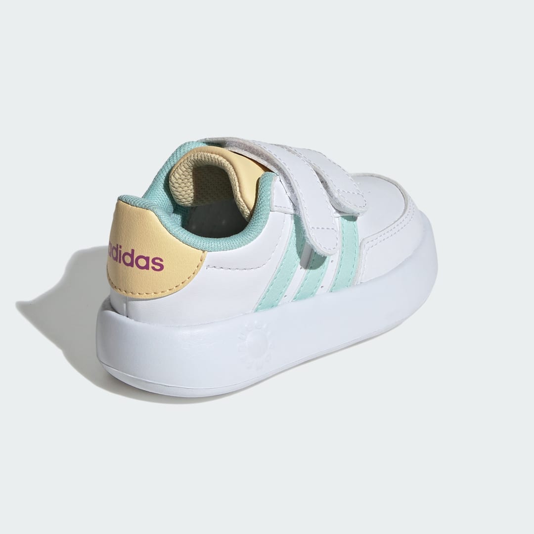 

adidas Tenis Breaknet 2.0 Para Niños, Blanco/semi flash aqua/naranja tint