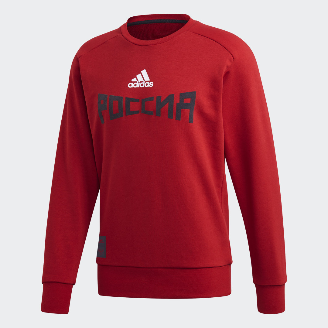 Сайт адидас россия. Adidas Russia Seasonal Special Sweatshirt. Adidas свитшот RFU SWT Top. Адидас Russia Sweatshirt. Кофта адидас красная Russia.