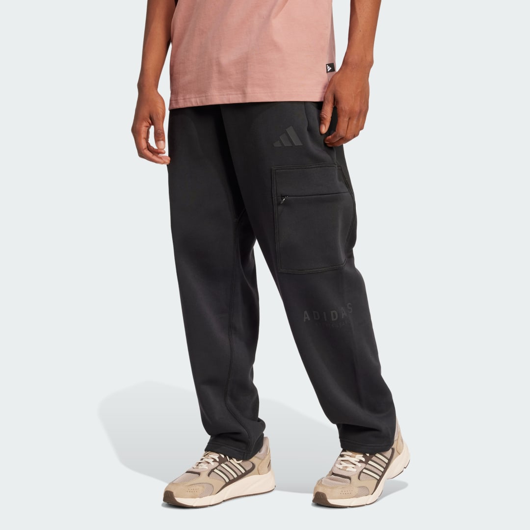 Pantalon cargo ample graphique molleton ALL SZN - vue 9