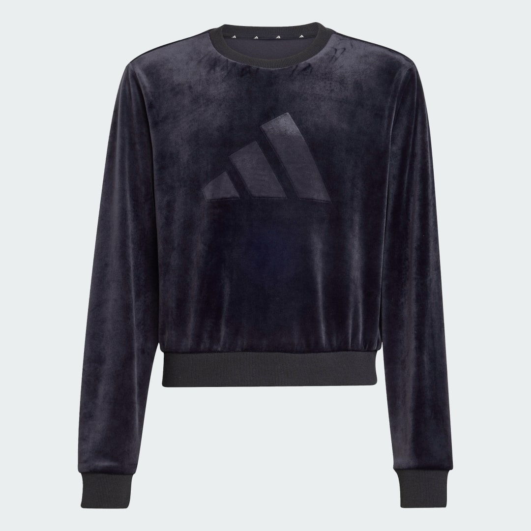 Adidas Girl Holiday Glam Cropped Sweatshirt