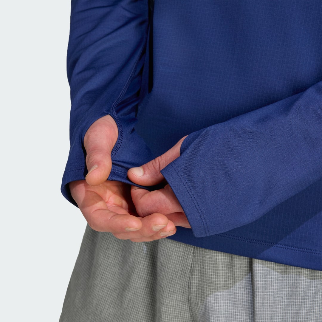 Adidas Own The Run Winterized Hoodie Met Halve Rits