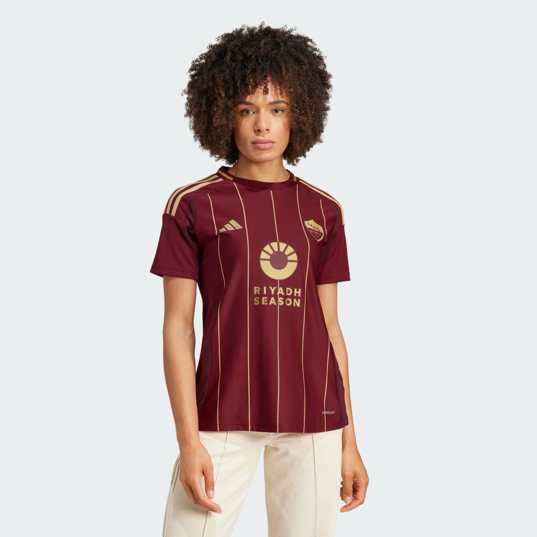 Adidas AS Roma 2024 25 Home Shirt Dames Red- Dames Red