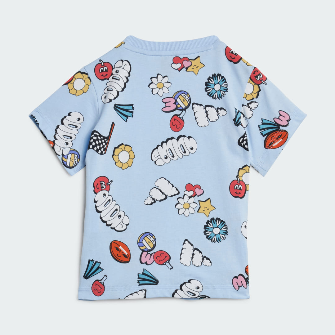 Adidas Seasonal Essentials Fun Allover Print Setje Kids