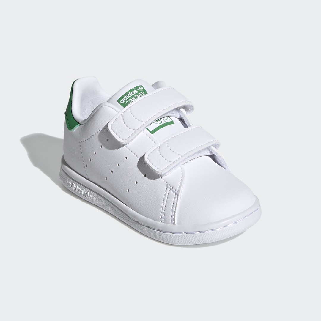 

adidas Tenis Stan Smith Niño, Blanco/blanco/verde