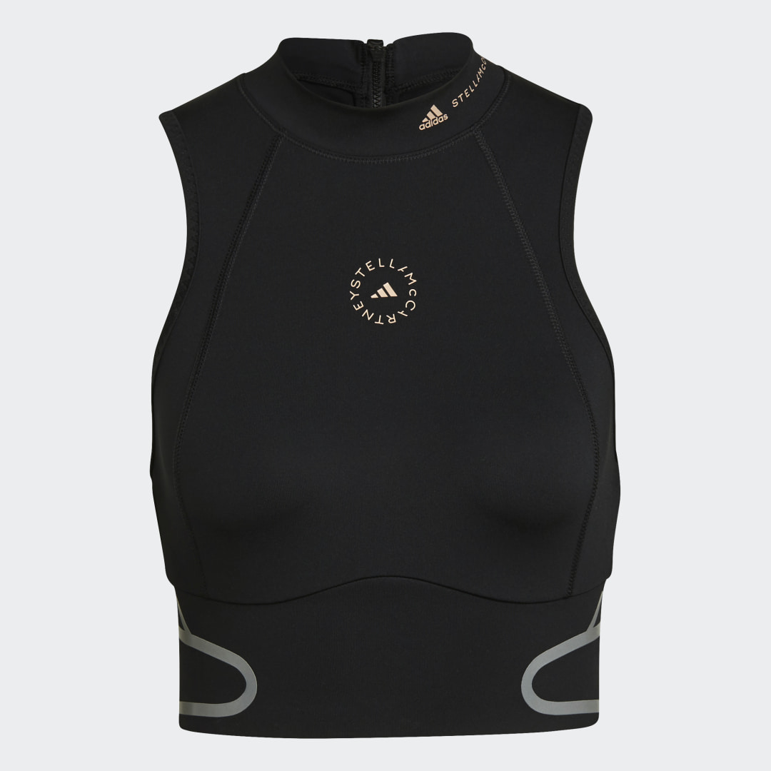 фото Укороченная майка для бега adidas by stella mccartney truepace heat.rdy