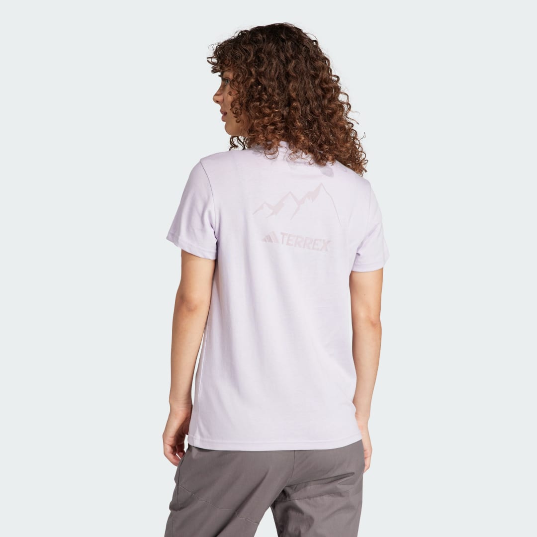 

adidas Camiseta Terrex MTN Estampada Mujer, Plata