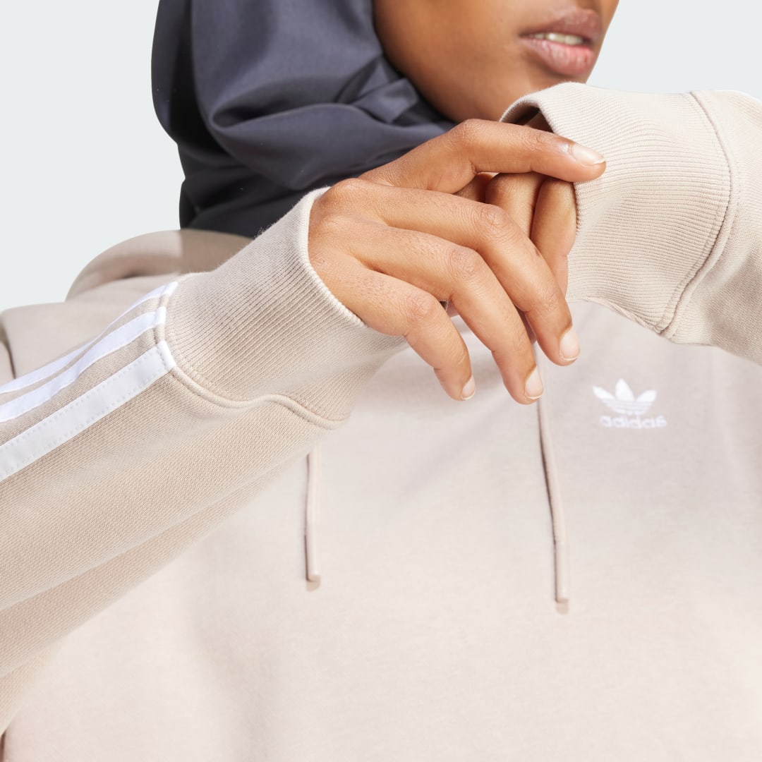 Adidas Adicolor 3-Stripes Short Hoodie