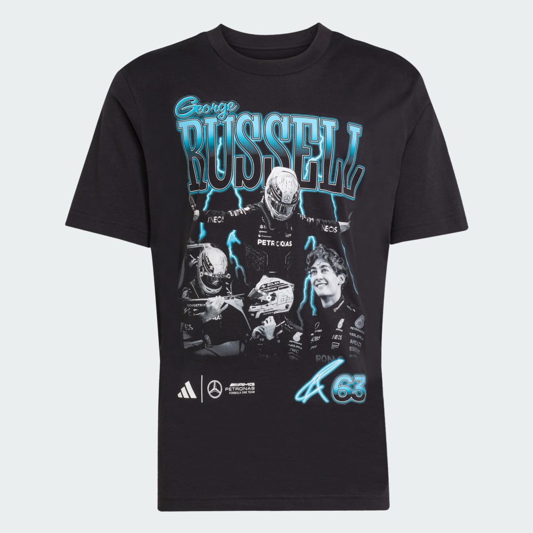 T shirt graphique George Russell Mercedes AMG Petronas Formula One Team - vue 4