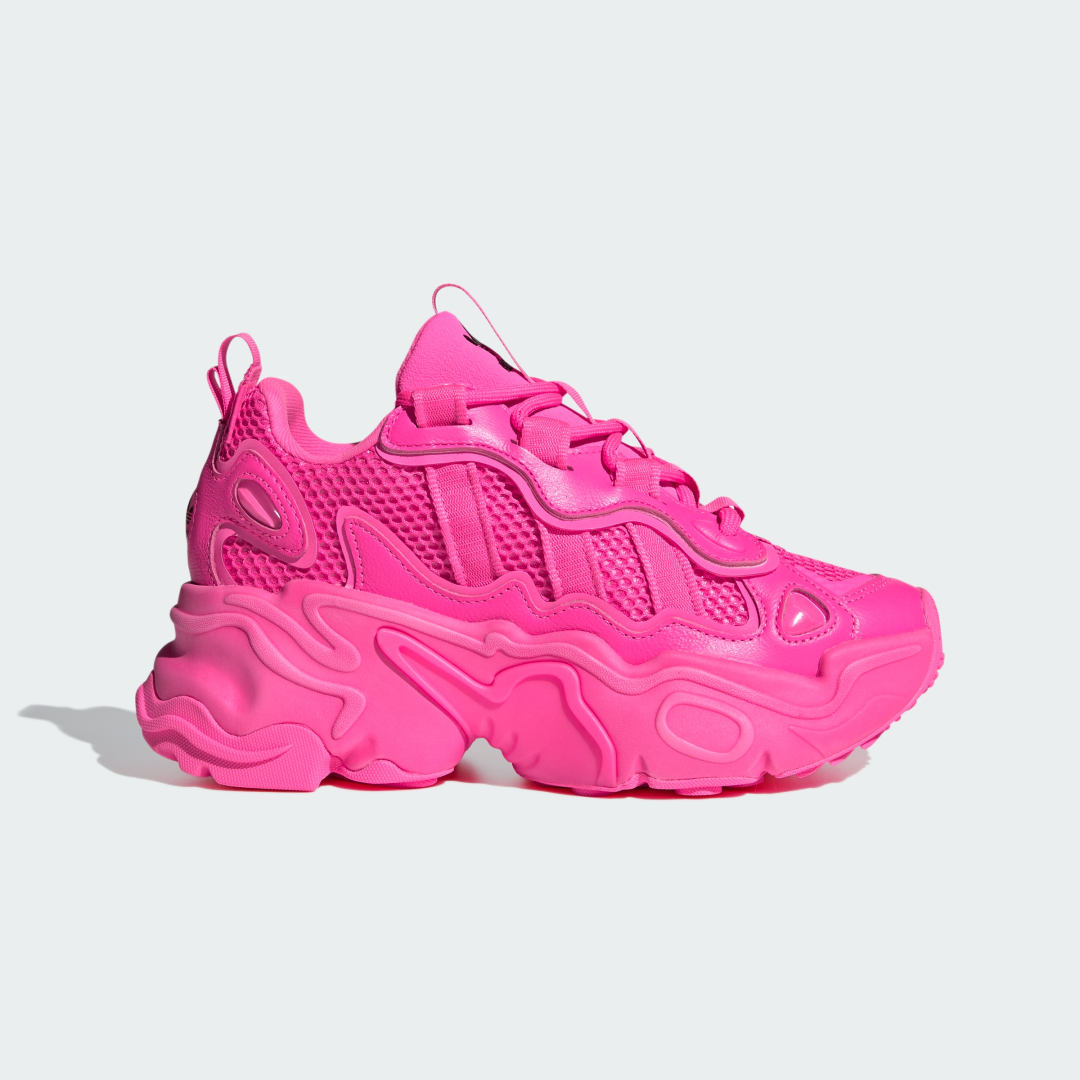 Adidas Ozweego damessneaker zwart, roze en wit