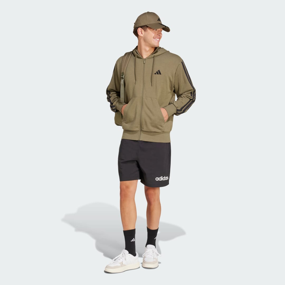 Adidas Essentials 3-Stripes French Terry Ritshoodie