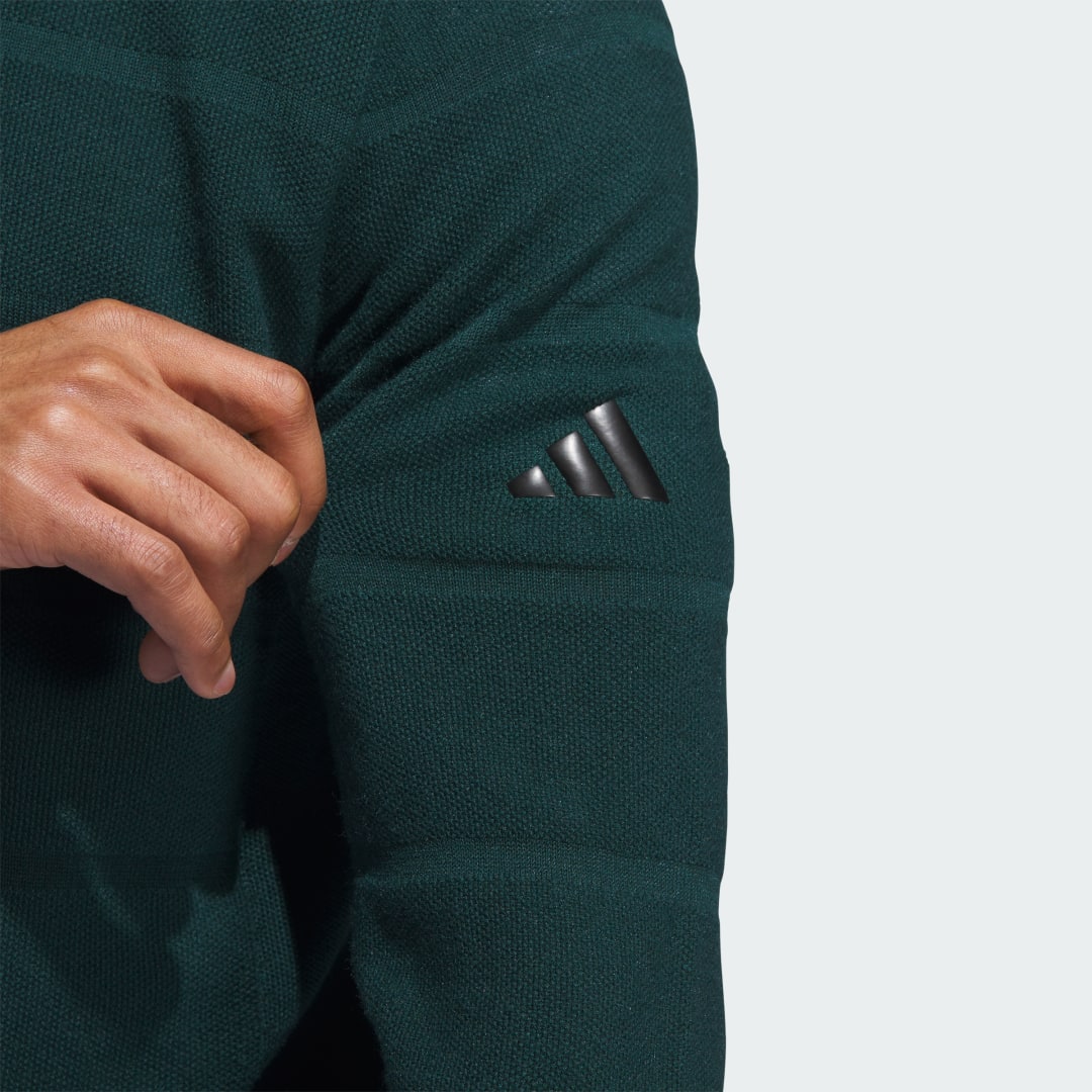 Adidas Ultimate365 Tour Wind Knit Sweater met Korte Rits