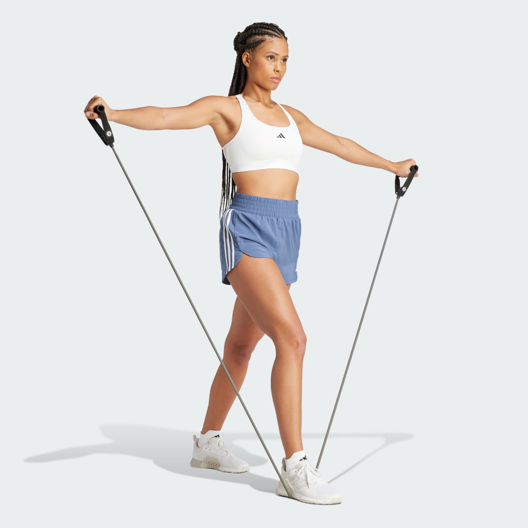 Adidas Performance Pacer Training 3-Stripes Geweven High-Rise Short