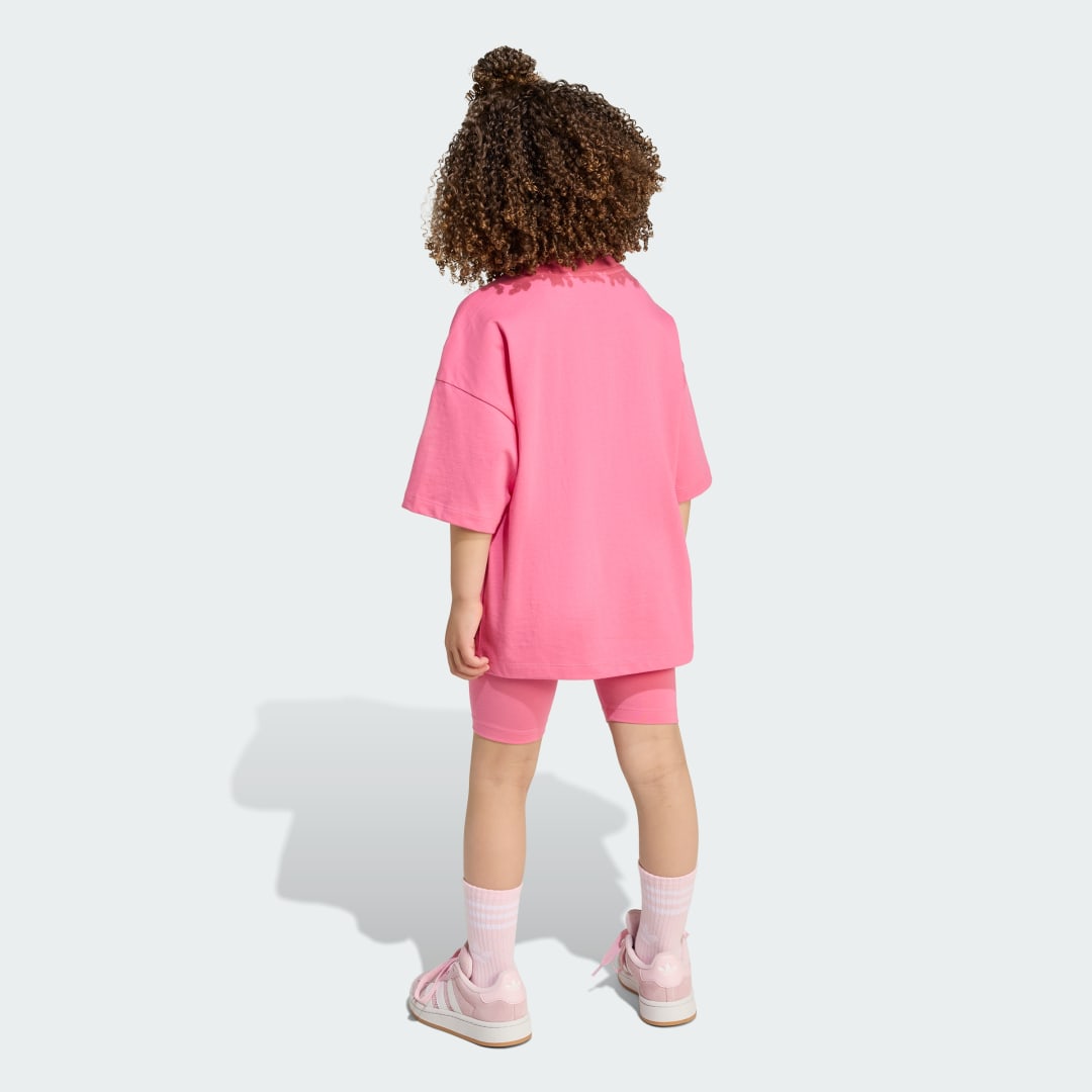 Adidas Cycling Short en T-shirt Set Kids