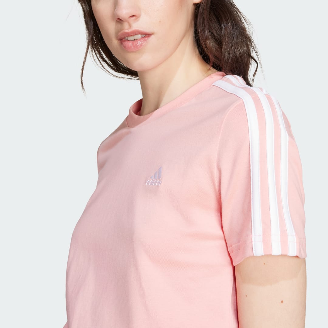 Adidas Essentials Slim 3-Stripes T-shirt