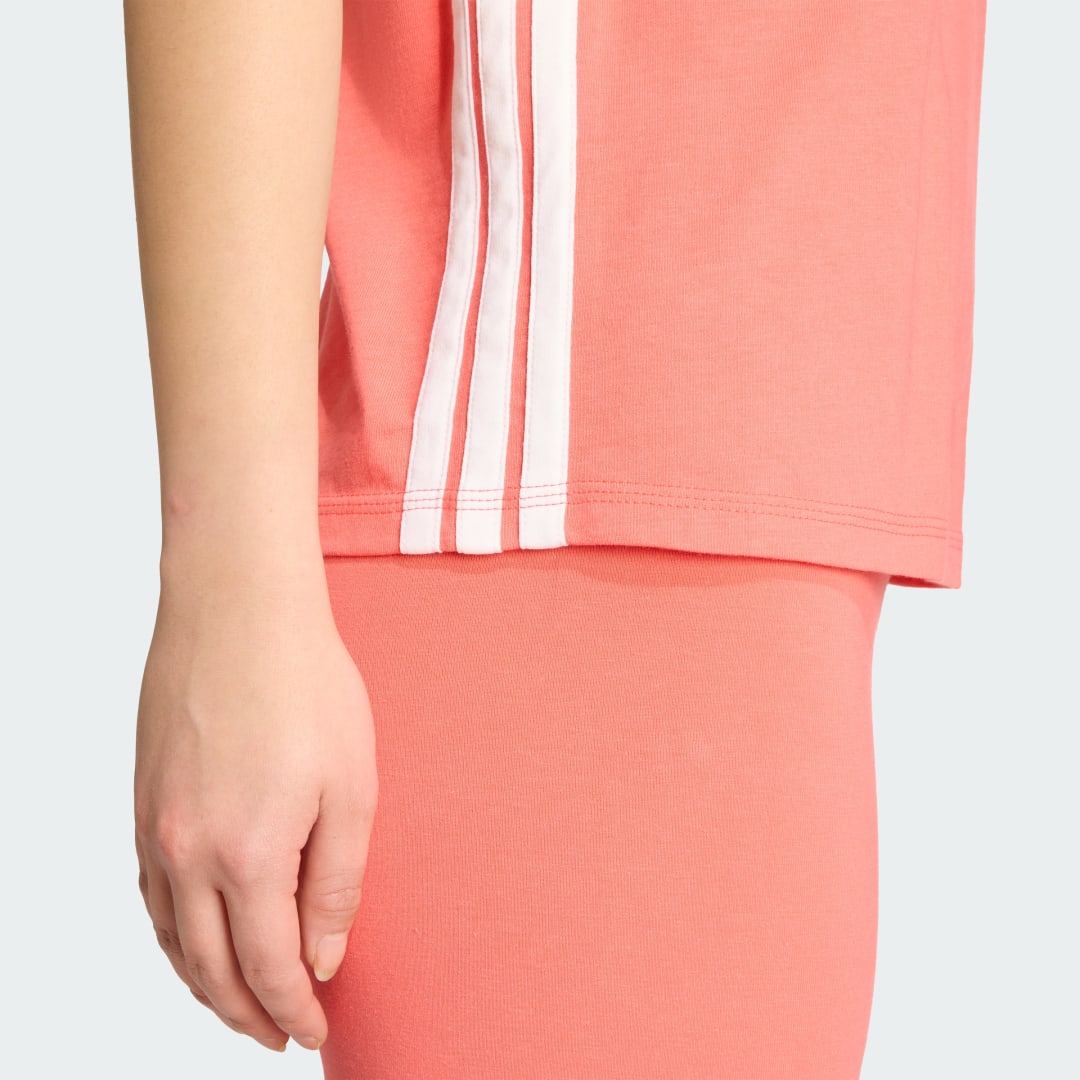 Adidas Essentials 3-Stripes Katoenen T-shirt