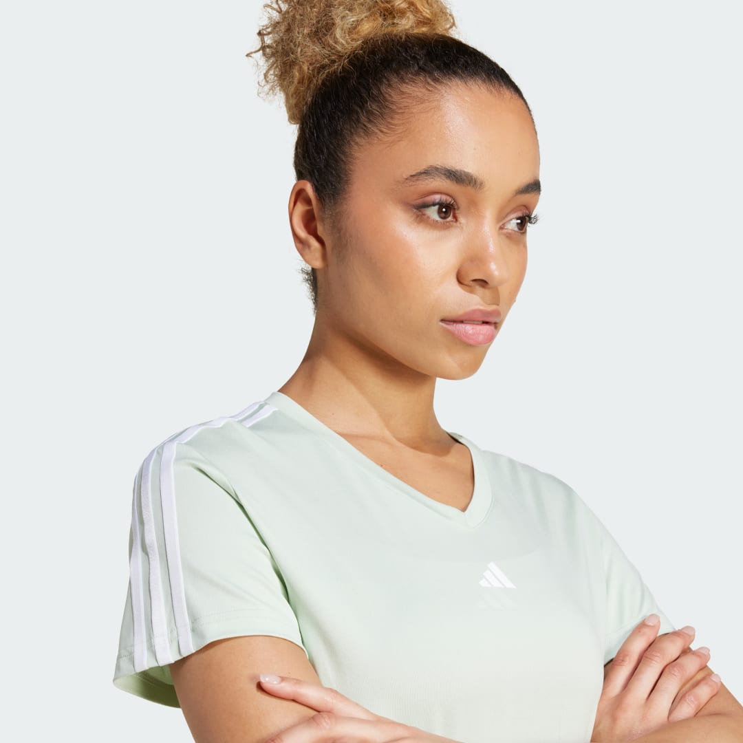 Adidas AEROREADY Train Essentials 3-Stripes V-neck T-shirt