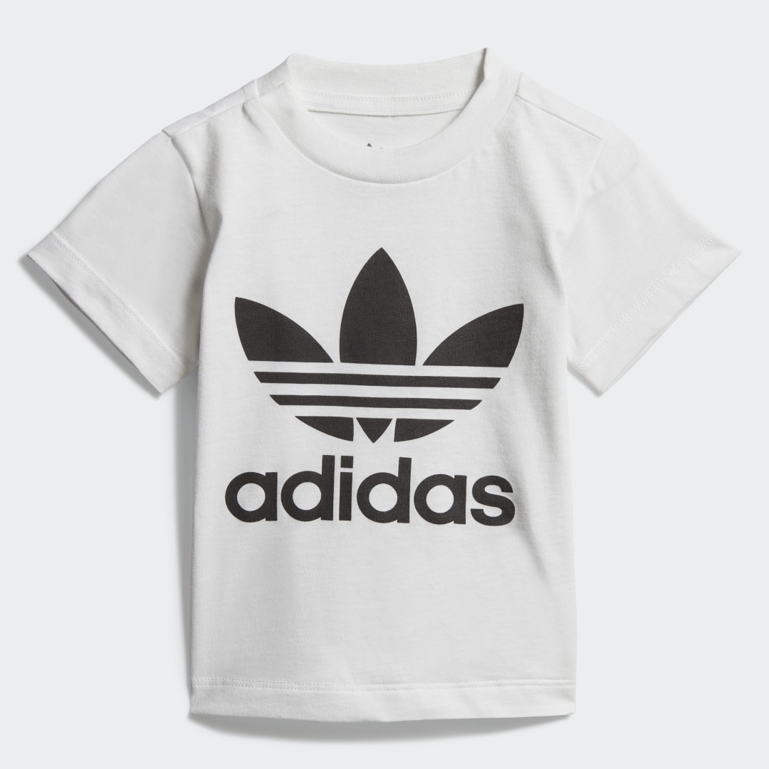 Image of adidas Trefoil Tee White 6M - Kids Lifestyle Shirts