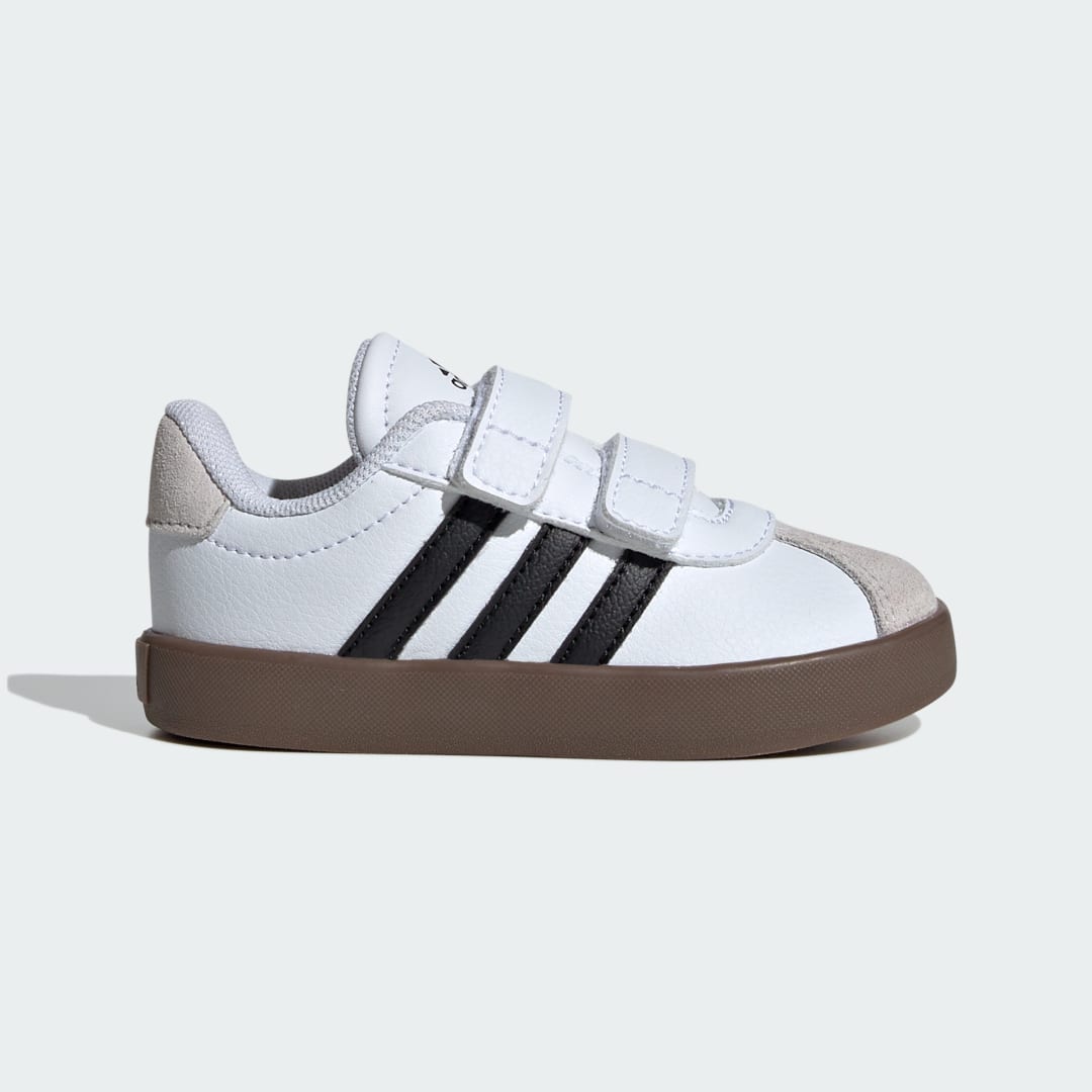 Adidas Vl Court 3.0 Skateboard Kids Cloud White / Core Black / Grey One