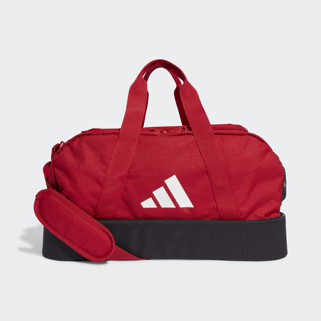 Adidas Tiro League (Small) Sporttas Met Bodemvak - Rood / Zwart | Maat: Uni