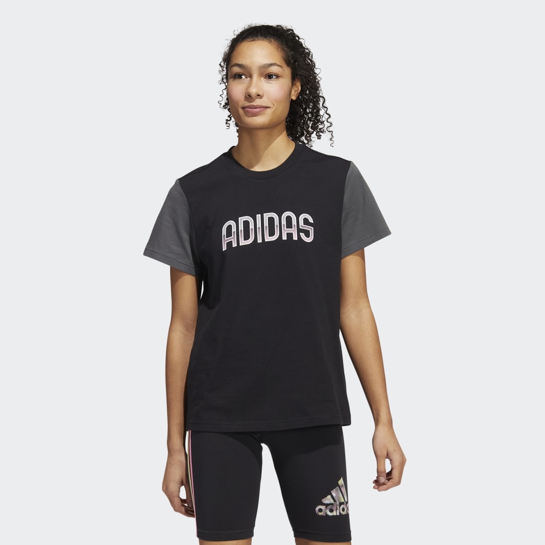 T-shirt Colorblock Graphic