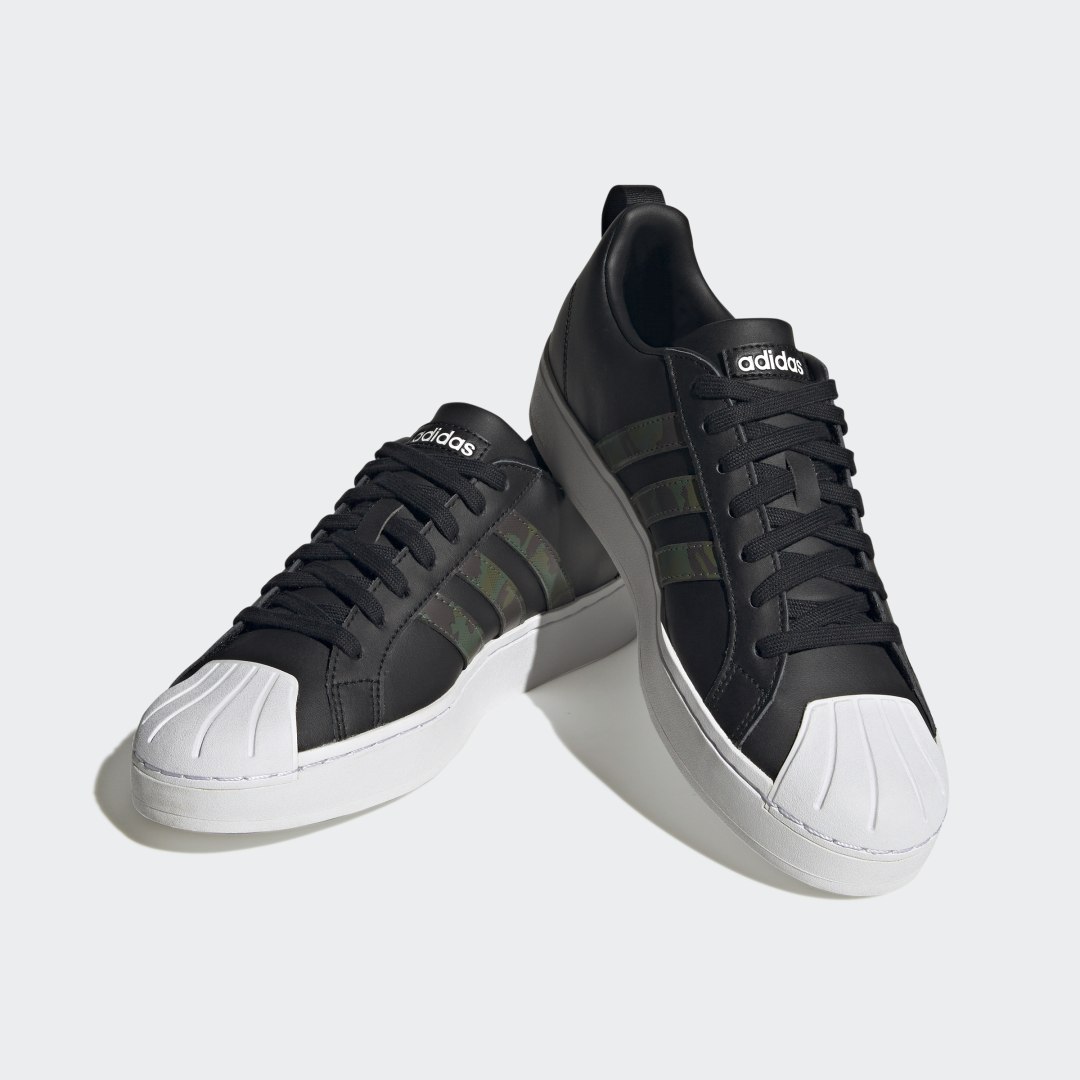 Adidas Cloudfoam sneaker Core Black / Core Black / Green Oxide